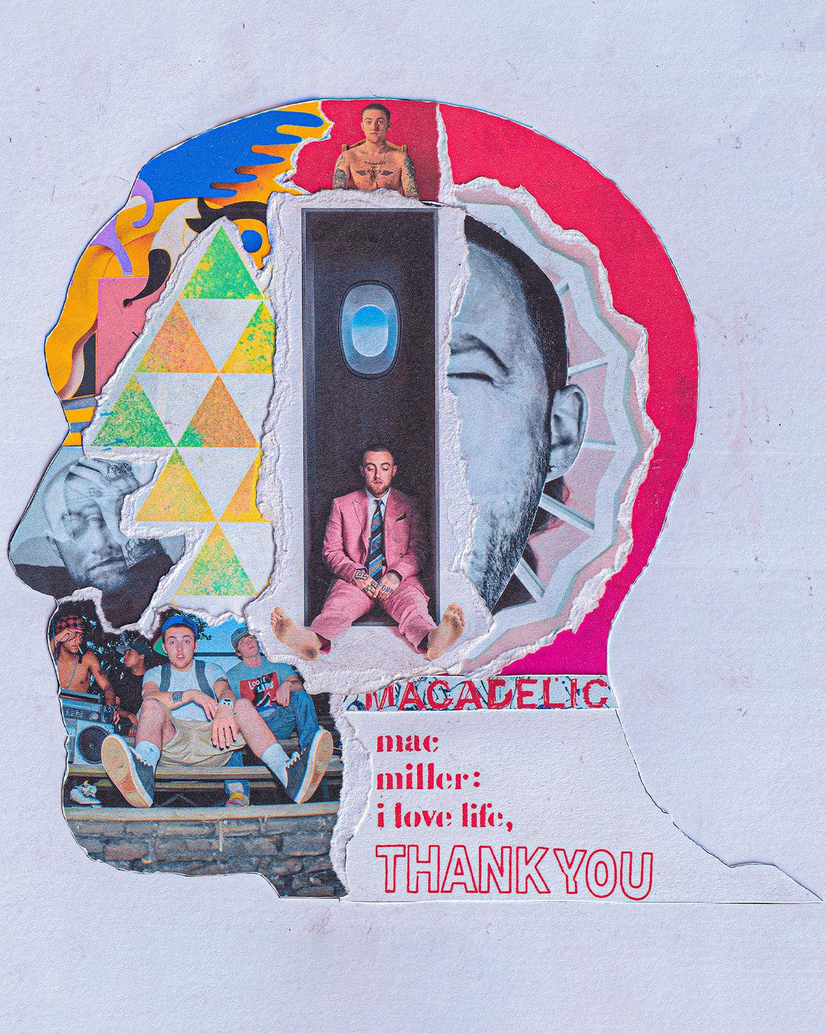 Mac Miller Head Collage Poster - kxng