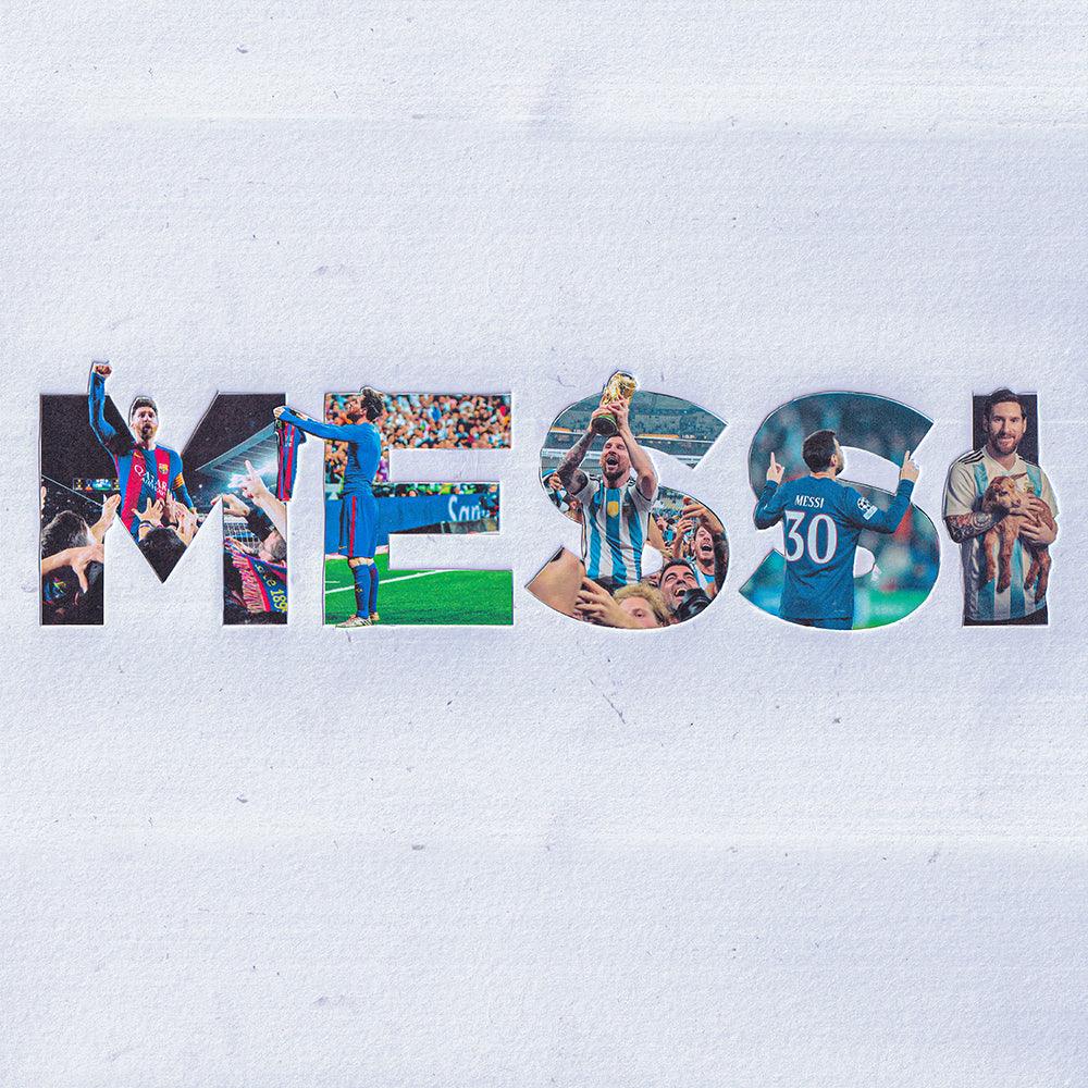 MESSI Type Collage Poster - kxng