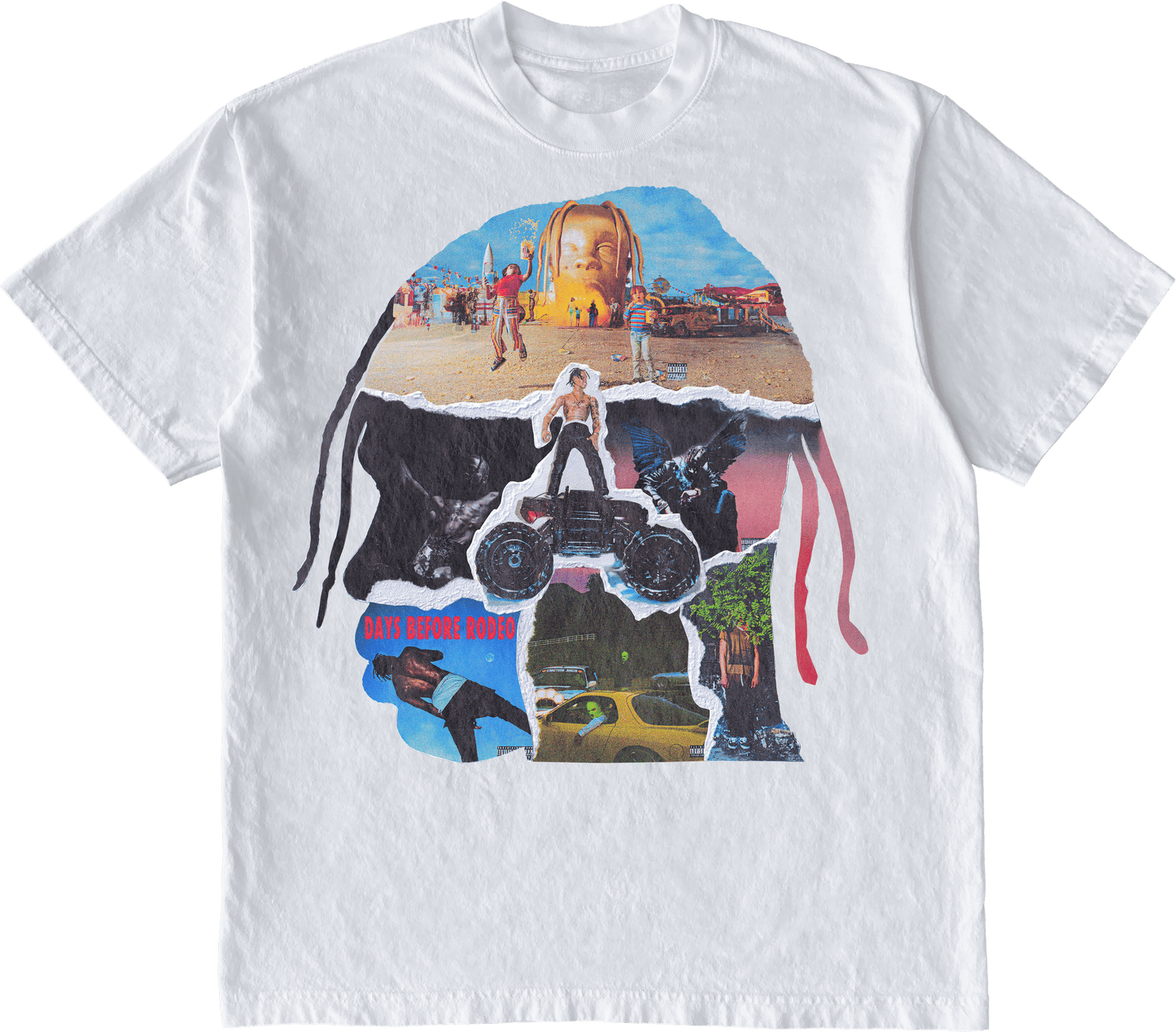 Travis Scott Head Collage Shirt - kxng