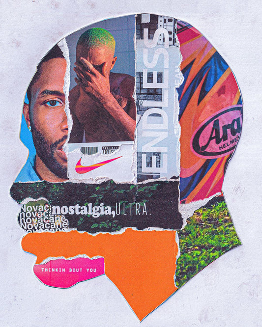 Frank Ocean Head Collage Poster - kxng