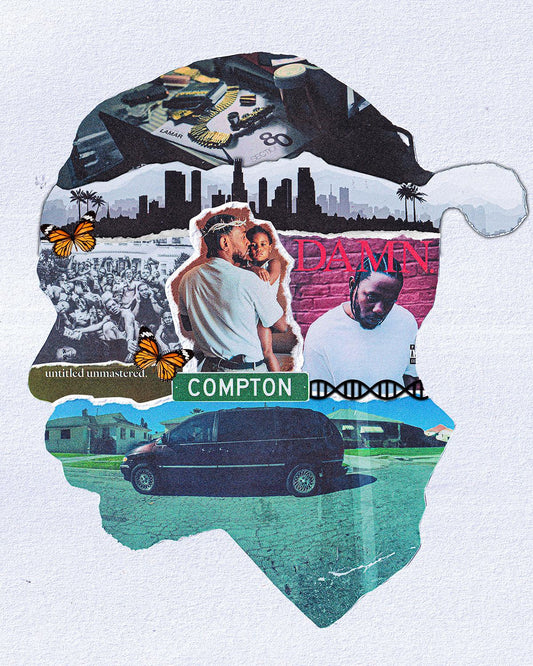 Kendrick Lamar Head Collage Poster - kxng