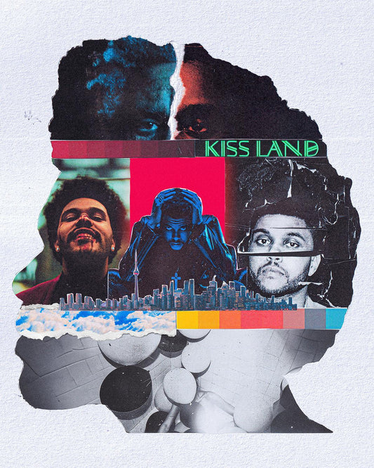 The Weeknd Head Collage Poster - kxng