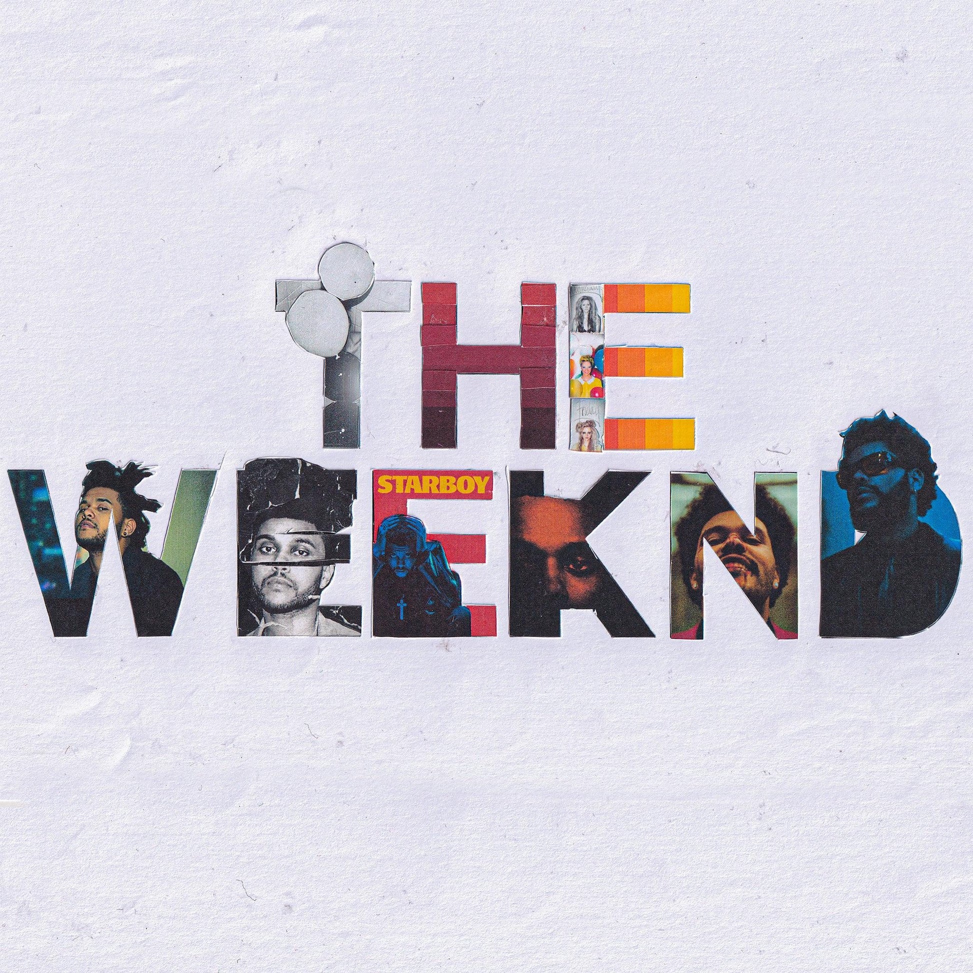 The WEEKND Type Collage Poster - kxng